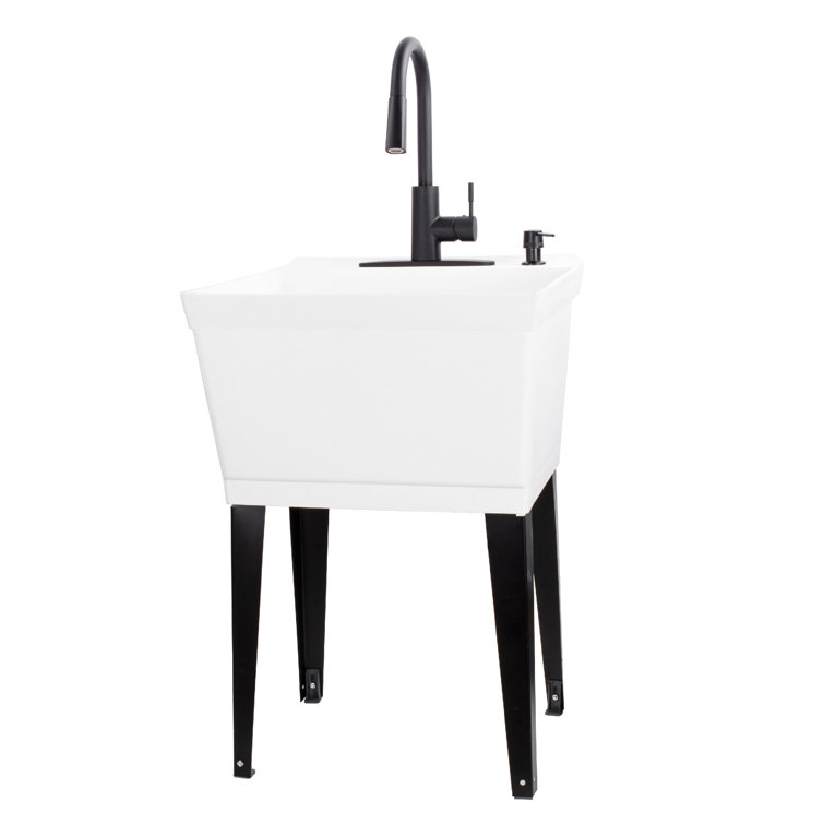 UtilitySink 22.88'' L x 23.5'' W Free Standing Laundry Sink with